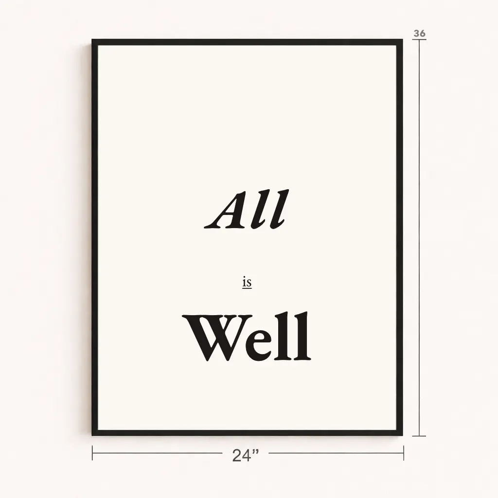 All is Well
