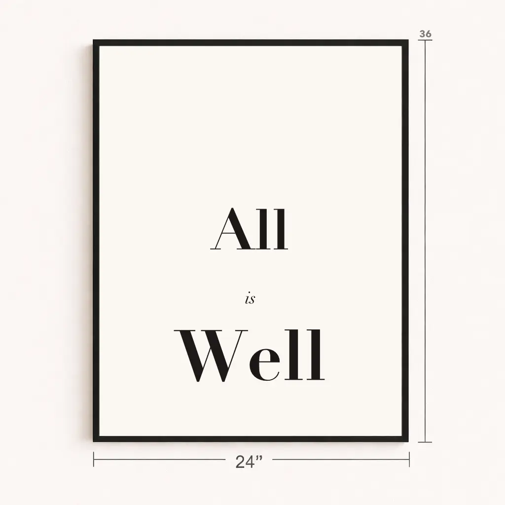 All is Well